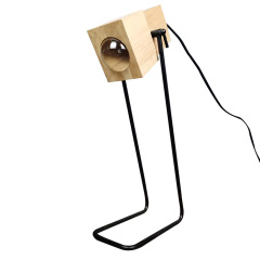 Modern Wooden Farmhouse Table Lamps Bedroom Nightstand Lamp Rustic Living Room Reading Industrial Desk Lamps