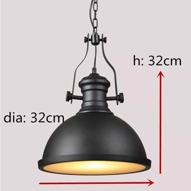 Black Loft lamp Metal Hat Pendant Lamp