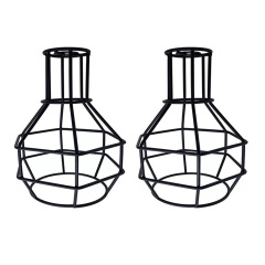 Vintage Pendant Lamp Cage Edison Bulb E27 Hanging Lights Retro Metal Lampshade
