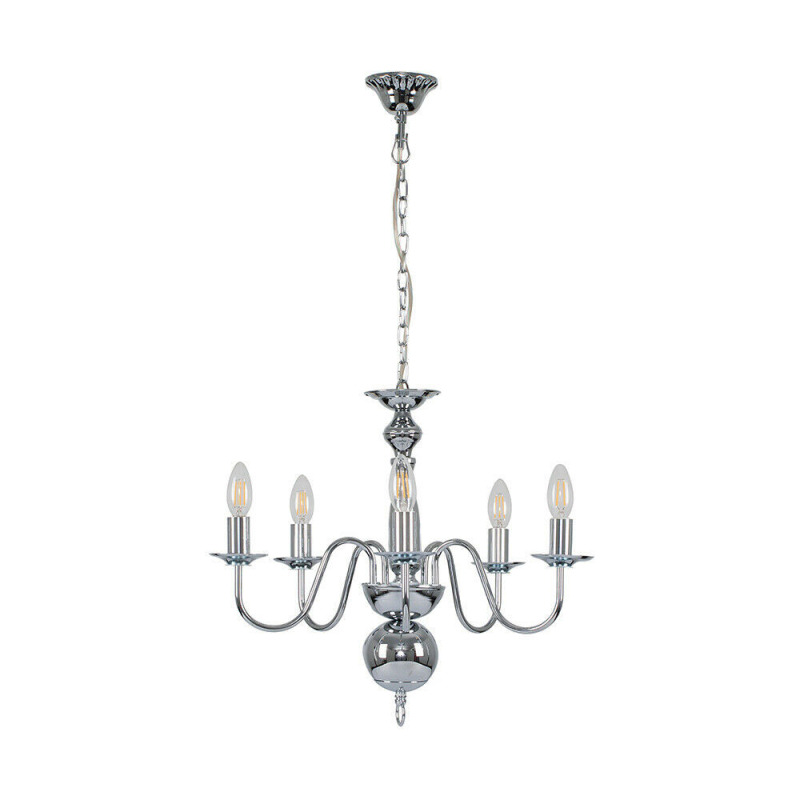 nordic restaurant luminaire light fixture maria teresha 5 metal arm chandelier