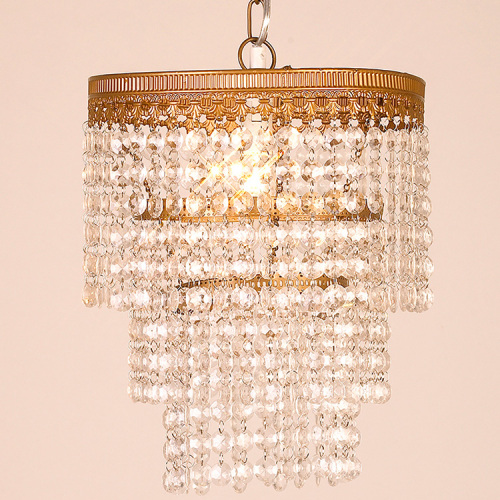 Modern round fixtures mounted lighting acrylic pendant light crystal ceiling light