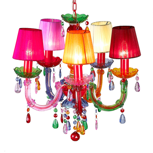 5 arm multi- color babies and kinds room arabic style plastic chandeliers and pendant lights