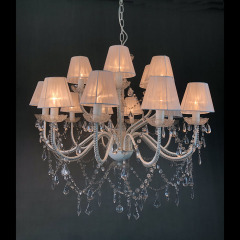 Luxury Hotel Project Bigger Crystal Chandelier Wedding Lights Manufacturer- Nordic Staircase Ceramic Modern LED Glass Iron+glass