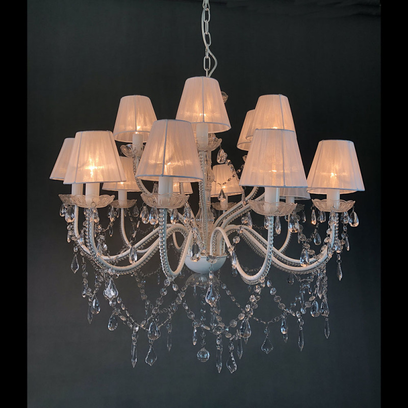 Luxury Hotel Project Bigger Crystal Chandelier Wedding Lights Manufacturer- Nordic Staircase Ceramic Modern LED Glass Iron+glass