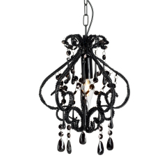 Marie therese 8 light white acrylic crystal chandelier pendant lights