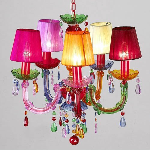 Marie Therese 6 way chandelier ceiling light gypsie multicolor