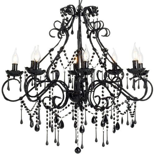 Marie therese 8 light white acrylic crystal chandelier pendant lights