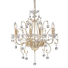 Crystal Chandelier 5 Lights Crystal-Like Acrylic Clear Color