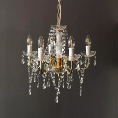 3 light black indoor Gypsy Maria theresa home decoration crystal Chandelier Lights