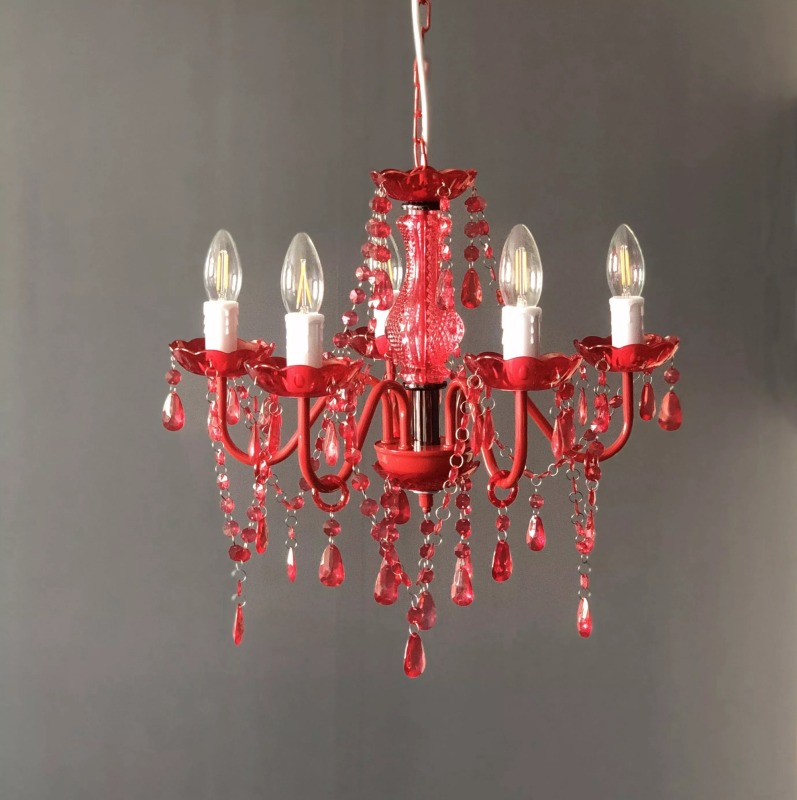 3 light black indoor Gypsy Maria theresa home decoration crystal Chandelier Lights