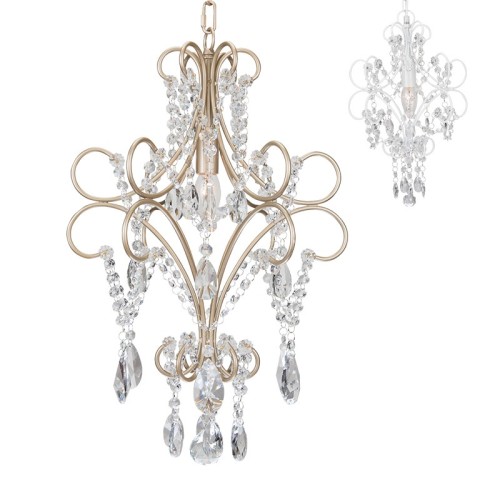 Mini white crystal chandelier living room home decoration restoration hardware luxury pendant light