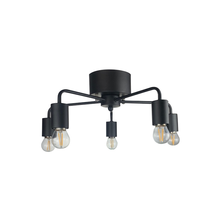 contemporary iron white ceiling lamp for living room modern Metal Housing Semi Flush Mount chandeliers Ceiling Light Fixture