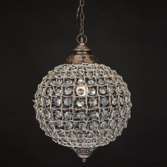 Round Globe Shade Crystal Ball chandeliers & Pendant Lights