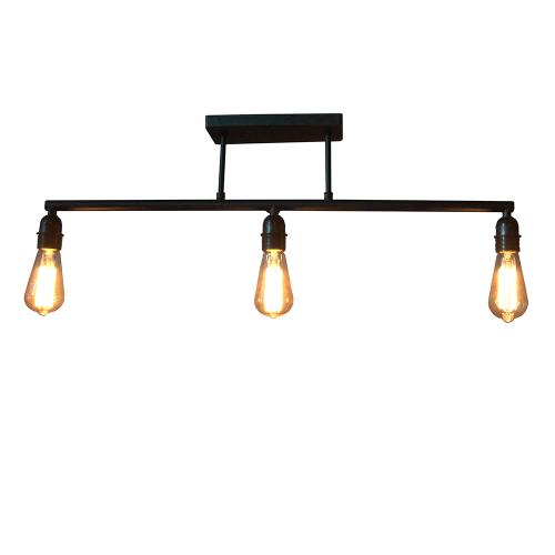 coffee bar Matt black indoor steam punk pipe light vintage industrial ceiling light