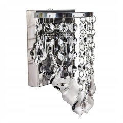 Led Wall Light indoor Modern Crystal Wall Lamp For Home Hotel Chrome Decoration Acrylic Wall Bracket Light