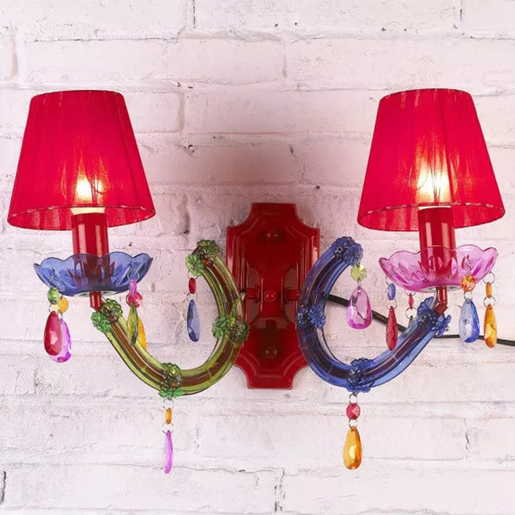 Marie Therese 2 Lights Wall Bracket Gypsy Crystal Wall lamp fixtures outdoor wall sconce lighting