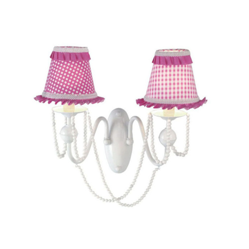 modern living room led white silk lampshade acrylic home decorative wall light lighting