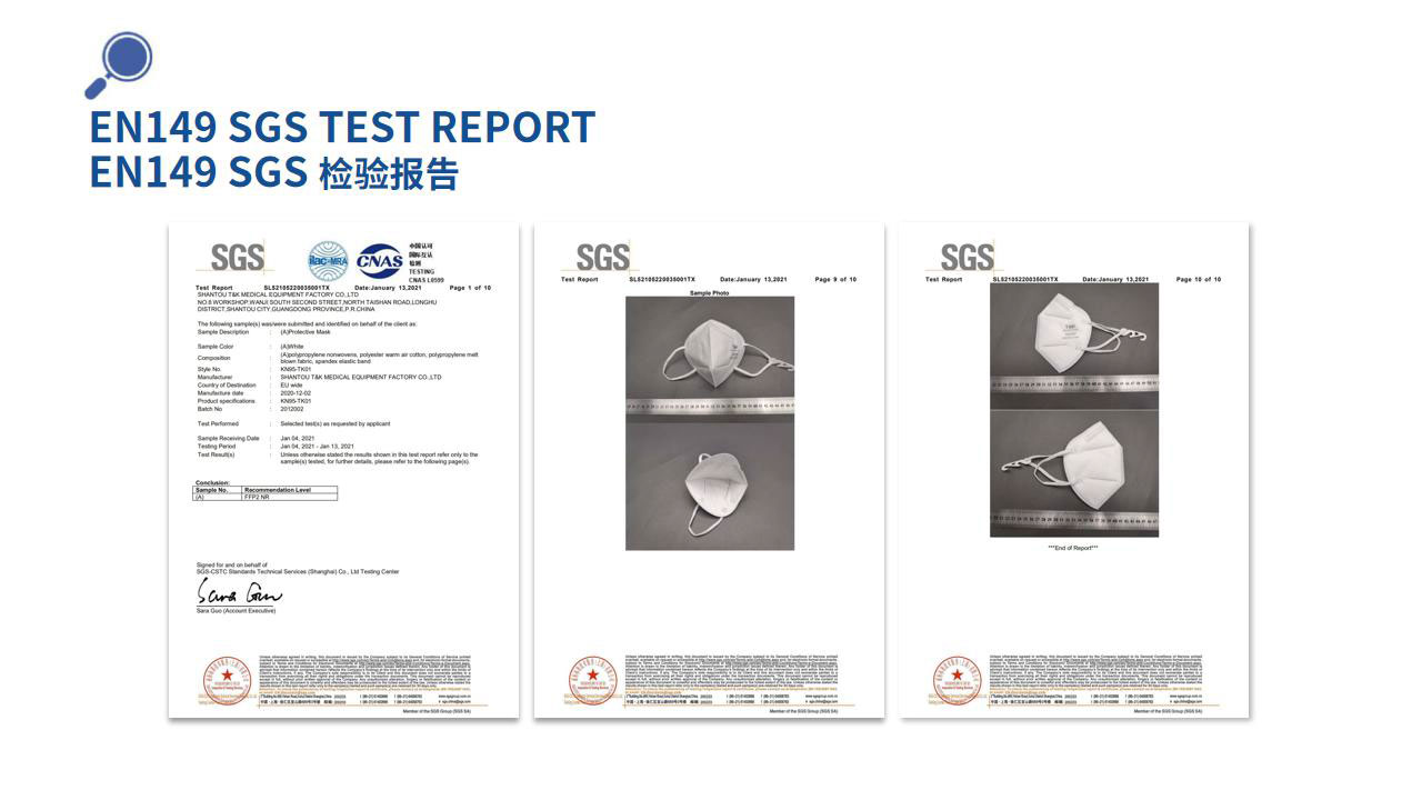 INFORME DE PRUEBA SGS EN149