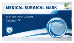 Masque chirurgical médical 3 plis de type IIR (boucle d'oreille)