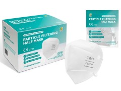Media máscara de filtrado de partículas FFP2 (caja de papel de color)