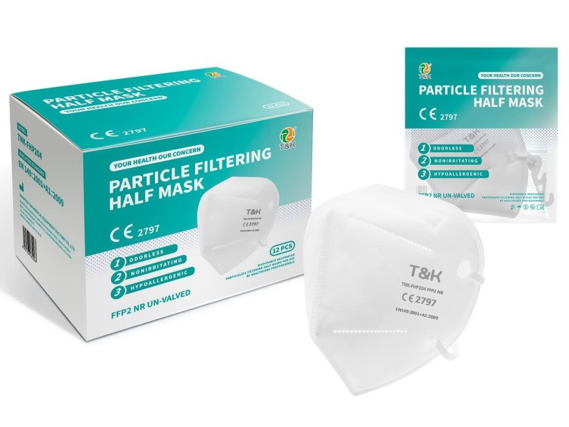 FFP2 Particle Filtering Half Face Mask (Color Paper Box)