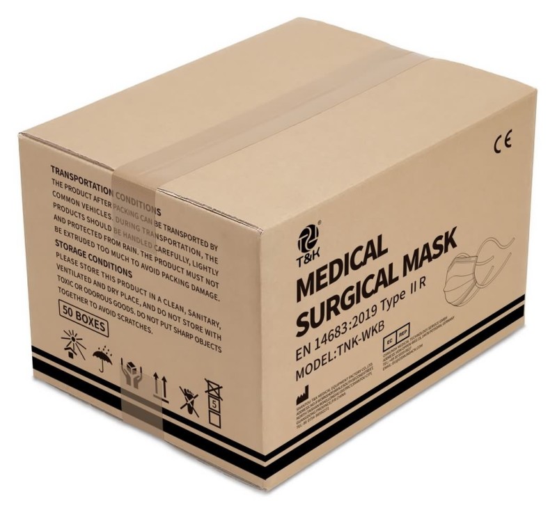 Mascarilla quirúrgica médica tipo IIR de 3 capas (amarrar)