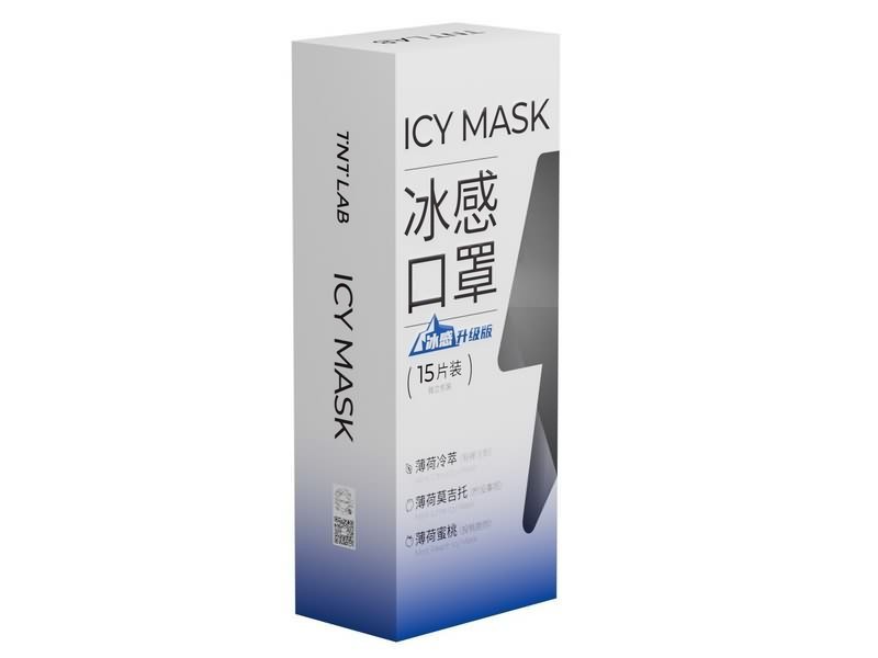 Προστατευτική μάσκα με άρωμα 3D KF94 Fish Shape (Ροζ: Mint Peach Icy, Πράσινο: Mint Lime Icy, Μπλε: Mint Citrus Icy)