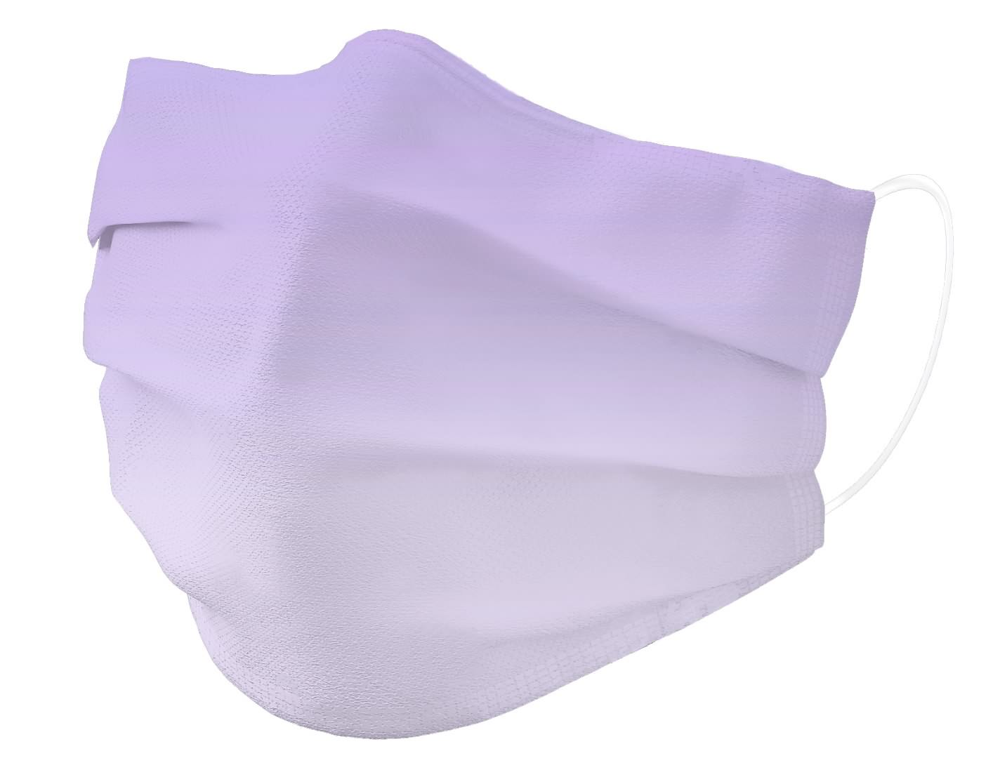 Maschera monouso medica di tipo I a 3 strati (gradiente viola + verde + giallo)