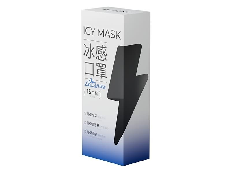 Προστατευτική μάσκα με άρωμα 3D KF94 Fish Shape (Ροζ: Mint Peach Icy, Πράσινο: Mint Lime Icy, Μπλε: Mint Citrus Icy)