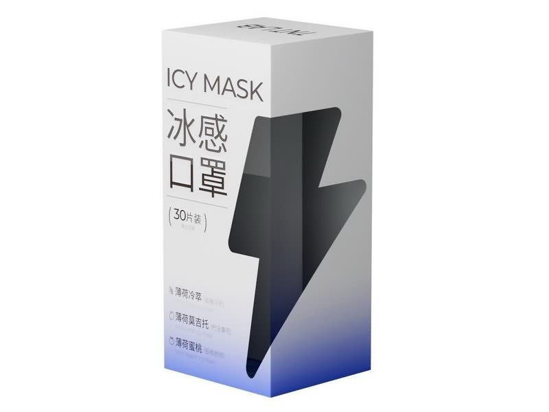 3 Ply Disposable Scented Mask (ပန်းရောင်- Mint Peach Icy၊ အစိမ်းရောင်- Mint Lime Icy၊ အပြာ- Mint Citrus Icy)