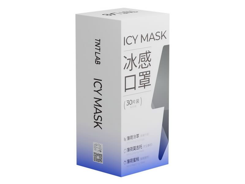 3 Ply Disposable Scented Mask (ပန်းရောင်- Mint Peach Icy၊ အစိမ်းရောင်- Mint Lime Icy၊ အပြာ- Mint Citrus Icy)