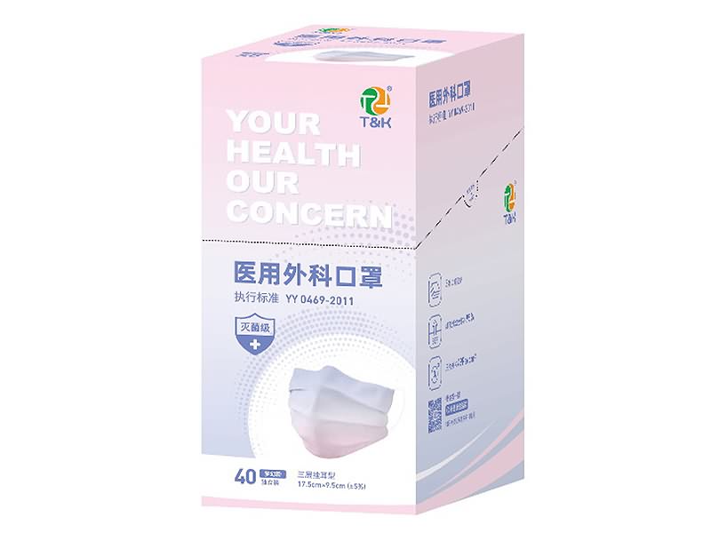 3 Ply Type I Medical Disposable Mask (Pink Gradient)