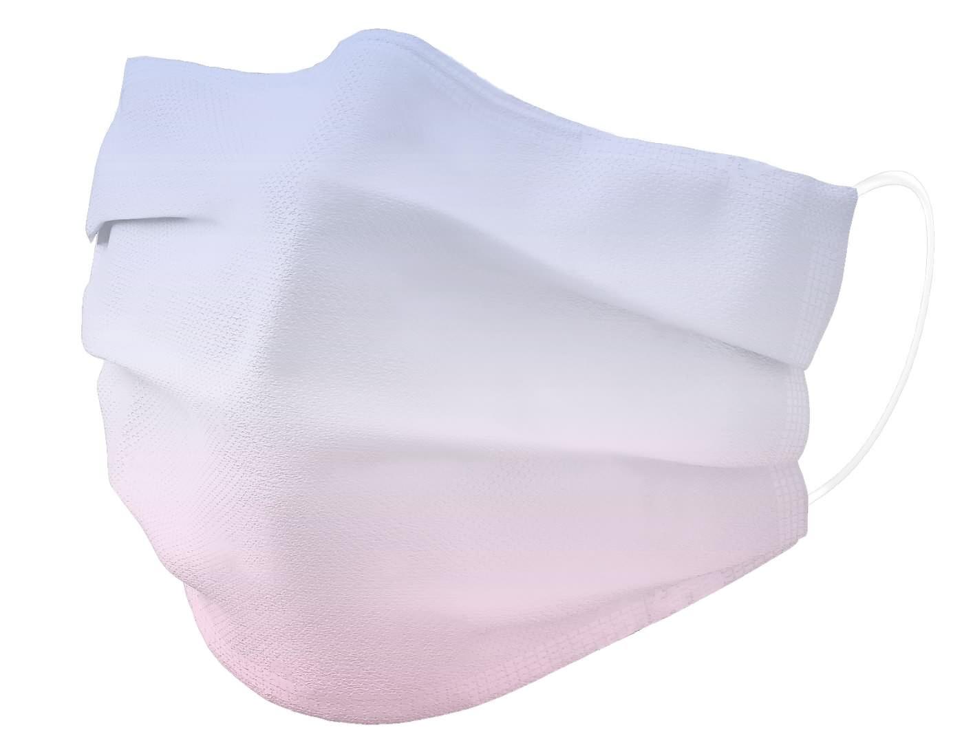 3-lagige medizinische Einwegmaske vom Typ I (rosa Farbverlauf)