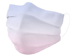Mascarilla desechable médica tipo I de 3 capas (gradiente rosa)