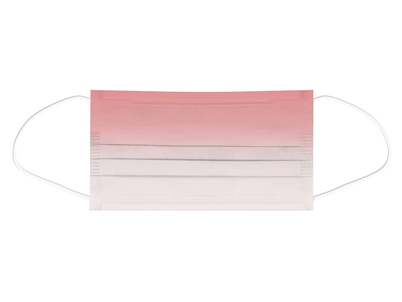 3 Ply Type I Medical Disposable Face Mask (Red Gradient)