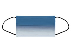 3-lagige medizinische Einwegmaske Typ I (blauer Farbverlauf)