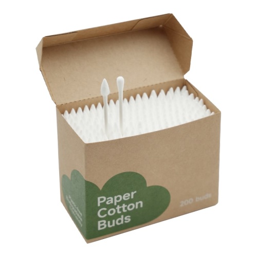 Biodegradable Paper Rod Cotton Swabs (Round & Poin...