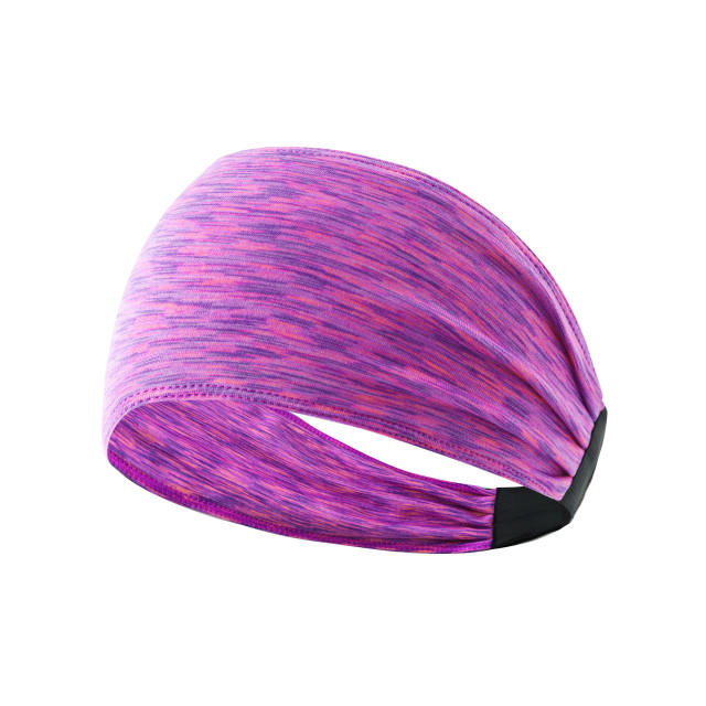 Yoga Headbands for Women and Men Workout Sweatband Sport Sweat Bands Elastic,Purple