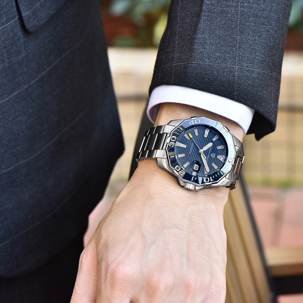 PAGANI DESIGN Men's Automatic Watches Homage Wrist Watch ST6 Movement Full Stainless Steel Strap Waterproof Hardlex Dial Glass