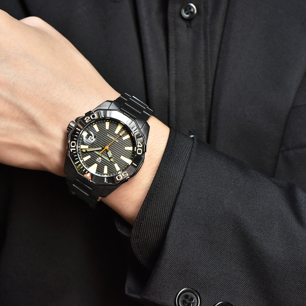 PAGANI DESIGN Men's Automatic Watches Homage Wrist Watch ST6 Movement Full Stainless Steel Strap Waterproof Hardlex Dial Glass