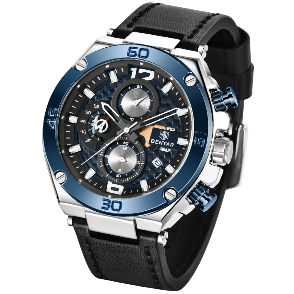BENYAR Montre Homme/Herenhorloge, waterdicht, sport