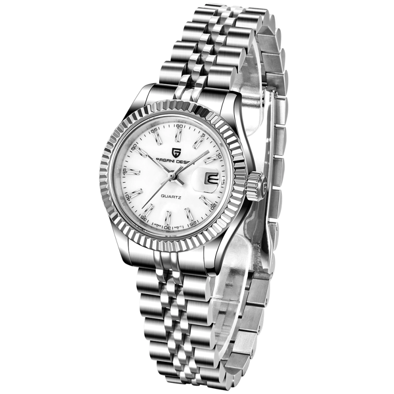 PAGANI DESIGN Women's Watches for Girlfriend Stainless Steel Jubilee Bracelet Waterproof Wrist Watches with Miyota Quartz Movement Sapphire
