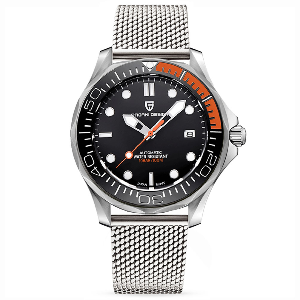 PAGANI DESIGN PD-1667 Men's Automatic Watches with Rubber Strap Stainless Steel Mechanical NH35A Movement Waterproof PAGANI DESIGN PD-1667 Men's Automatic Watches with Rubber Strap Stainless Steel Mechanical NH35A Movement Waterproof