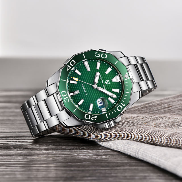 PAGANI DESIGN Automatic Men's Watches Waterproof Stainless Steel Wrist Watch for Men Ceramic Bezel Unique Design Watches