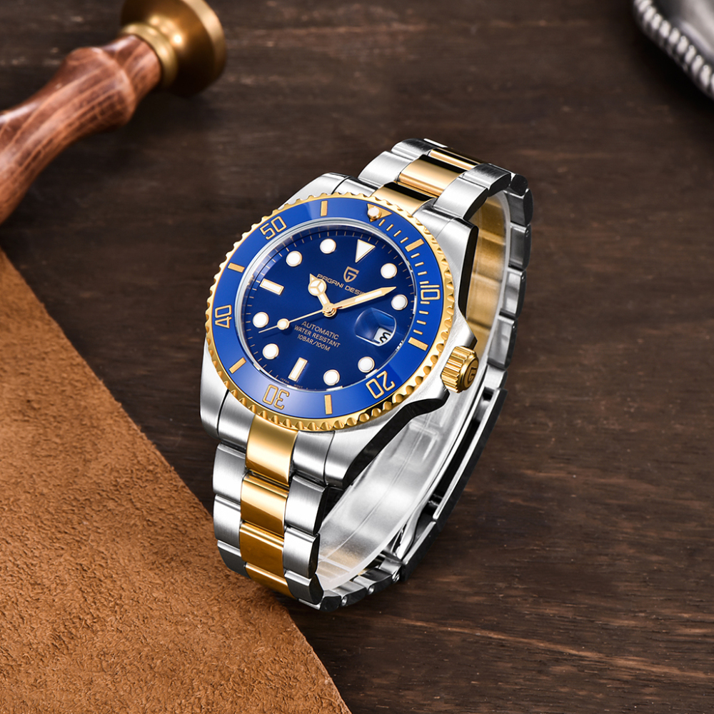 PAGANI DESIGN PD-1639 Automatic Watches for Men Mechanical Sports Men's Wrist Watch with NH35A Movement Ceramic Bezel 100M Waterproof Watches
