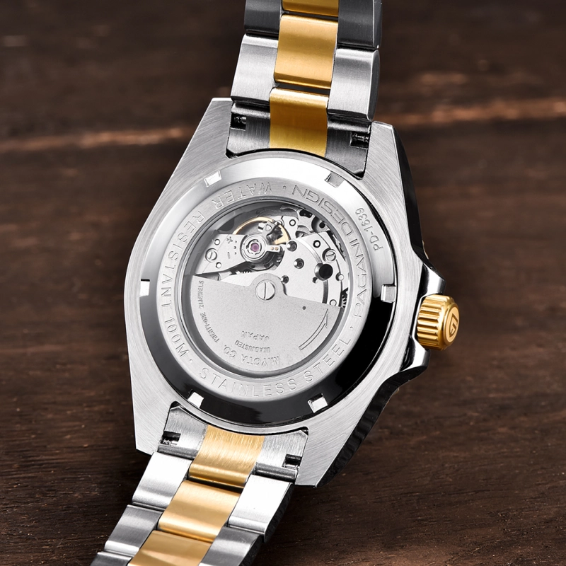 PAGANI DESIGN PD-1639 Automatic Watches for Men Mechanical Sports Men's Wrist Watch with NH35A Movement Ceramic Bezel 100M Waterproof Stainless Steel