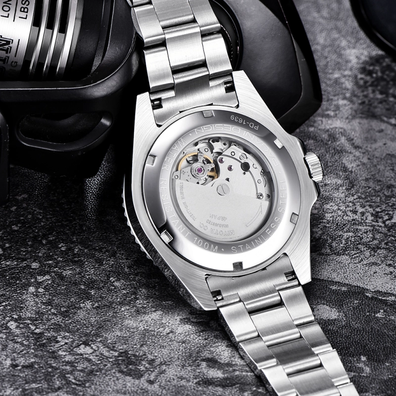 PAGANI DESIGN PD-1639 Automatic Watches for Men Mechanical Sports Men's Wrist Watch with NH35A Movement Ceramic Bezel 100M Waterproof Stainless Steel
