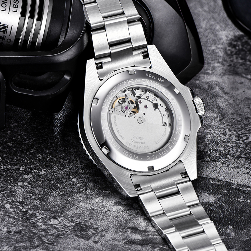 PAGANI DESIGN PD-1639 Automatic Watches for Men Mechanical Sports Men's Wrist Watch with NH35A Movement Ceramic Bezel 100M Waterproof Stainless Steel