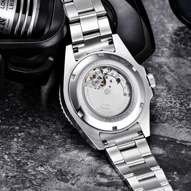 PAGANI DESIGN PD1639 Automatic Watches for Men 42mm Classic Business Mechanical Men's Wrist Watch with Japan Movement 100M Waterproof Stainless Steel Strap