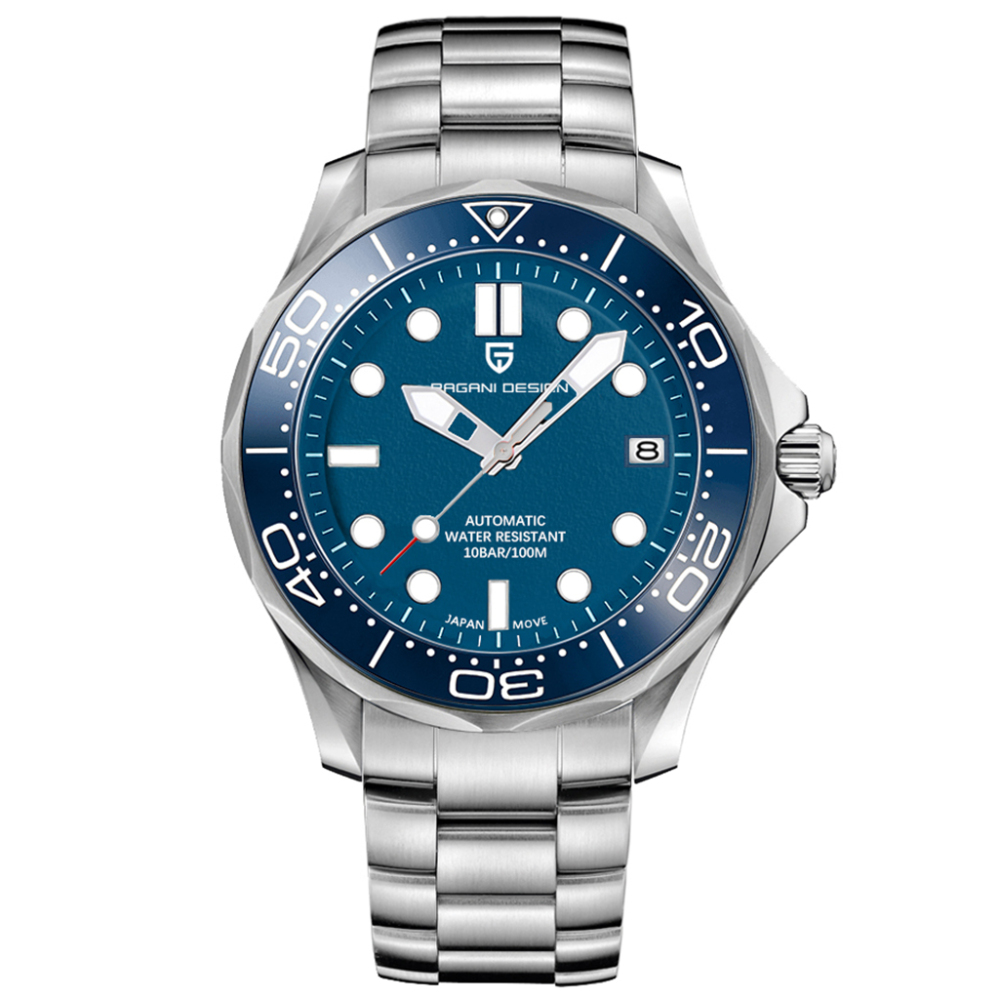 PAGANI DESIGN PD-1667 Luxury Men's Automatic Watches Mechanical Sports Wristwatches NH35A Movement Sapphire Glass Full Stainless Steel Waterproof Wrist Watches